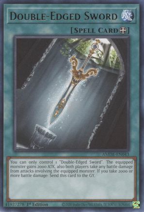 Double-Edged Sword (AMDE-EN043) - Amazing Defenders 1st Edition Amazing Defenders Yugioh Single  Squirtle Squad Card Shop.