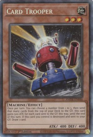 Card Trooper (CR) (AMDE-EN046) - Amazing Defenders 1st Edition Amazing Defenders Yugioh Single  Squirtle Squad Card Shop.