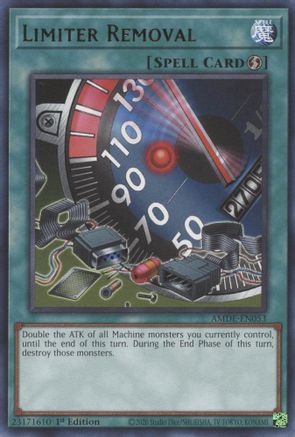 Limiter Removal (AMDE-EN053) - Amazing Defenders 1st Edition Amazing Defenders Yugioh Single  Squirtle Squad Card Shop.