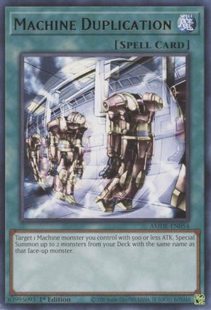 Machine Duplication (AMDE-EN054) - Amazing Defenders 1st Edition Amazing Defenders Yugioh Single  Squirtle Squad Card Shop.