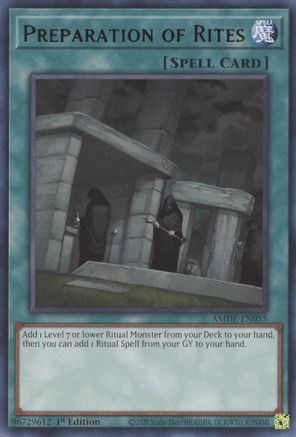 Preparation of Rites (AMDE-EN055) - Amazing Defenders 1st Edition Amazing Defenders Yugioh Single  Squirtle Squad Card Shop.