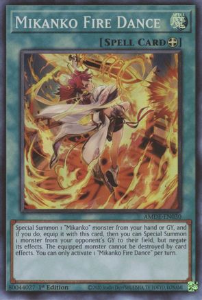 Mikanko Fire Dance (AMDE-EN030) - Amazing Defenders 1st Edition Amazing Defenders Yugioh Single  Squirtle Squad Card Shop.