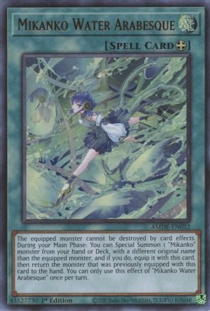 Mikanko Water Arabesque (AMDE-EN032) - Amazing Defenders 1st Edition Amazing Defenders Yugioh Single  Squirtle Squad Card Shop.