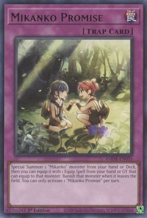 Mikanko Promise (AMDE-EN035) - Amazing Defenders 1st Edition Amazing Defenders Yugioh Single  Squirtle Squad Card Shop.