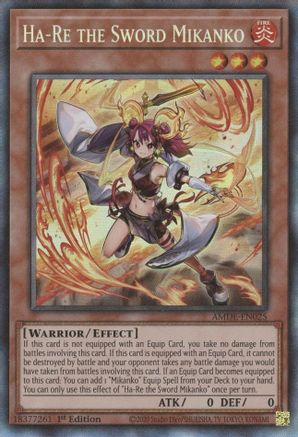 Ha-Re the Sword Mikanko (CR) (AMDE-EN025) - Amazing Defenders 1st Edition Amazing Defenders Yugioh Single  Squirtle Squad Card Shop.