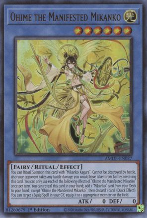 Ohime the Manifested Mikanko (AMDE-EN027) - Amazing Defenders 1st Edition Amazing Defenders Yugioh Single  Squirtle Squad Card Shop.