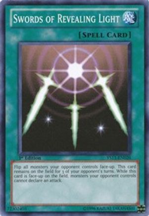 Swords of Revealing Light (YS11-EN026) - Starter Deck: Dawn of the Xyz 1st Edition Starter Deck: Dawn of the Xyz Yugioh Single  Squirtle Squad Card Shop.