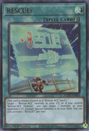 RESCUE! (AMDE-EN009) - Amazing Defenders 1st Edition Amazing Defenders Yugioh Single  Squirtle Squad Card Shop.