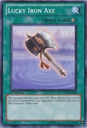 Lucky Iron Axe (YS11-EN030) - Starter Deck: Dawn of the Xyz 1st Edition Starter Deck: Dawn of the Xyz Yugioh Single  Squirtle Squad Card Shop.