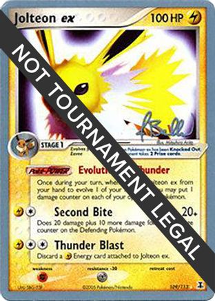 Jolteon ex - 2006 (Jimmy Ballard) 109  World Championship Decks - Ultra Rare World Championship Decks Pokemon Single  Squirtle Squad Card Shop.