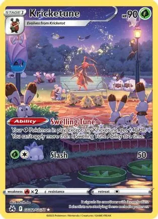 Kricketune GG02 - Holofoil SWSH Crown Zenith Galarian Gallery - Ultra Rare SWSH: Crown Zenith: Galarian Gallery Pokemon Single  Squirtle Squad Card Shop.