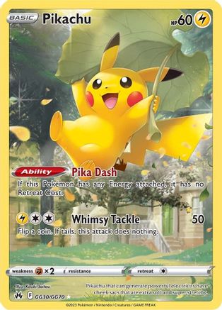 Pikachu GG30/GG70 – Crown Zenith Galarian Gallery