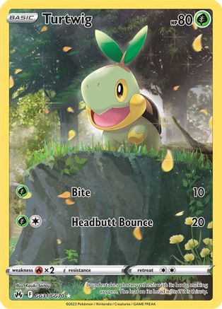 Turtwig GG31/GG70 – Crown Zenith Galarian Gallery Pokémon Card – English NM