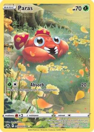 Paras GG32/GG70 – Crown Zenith Galarian Gallery – Pokémon TCG
