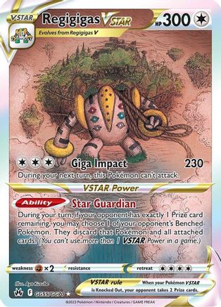 Regigigas VSTAR GG55/GG70 – Crown Zenith Galarian Gallery – Holofoil