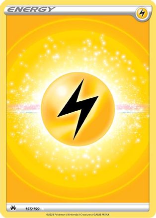 Lightning Energy (Texture Full Art) 155  - Holofoil Crown Zenith - Ultra Rare Crown Zenith Pokemon Single  Squirtle Squad Card Shop.