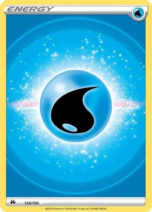Water Energy (Texture Full Art) 154  - Holofoil SWSH Crown Zenith - Ultra Rare SWSH: Crown Zenith Pokemon Single  Squirtle Squad Card Shop.