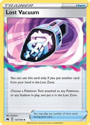 Lost Vacuum 135  - Reverse Holofoil SWSH Crown Zenith - Uncommon SWSH: Crown Zenith Pokemon Single  Squirtle Squad Card Shop.
