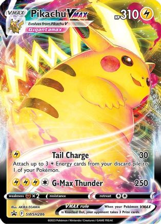 Pikachu VMAX SWSH286  - Holofoil SWSH Sword & Shield Promo Cards - Promo SWSH: Sword & Shield Promo Cards Pokemon Single  Squirtle Squad Card Shop.