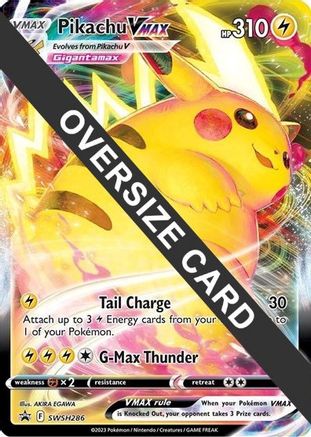 Pikachu VMAX SWSH286  - Holofoil Jumbo Cards - Promo Jumbo Cards Pokemon Single  Squirtle Squad Card Shop.