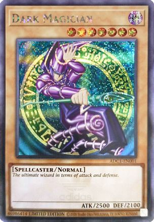 Dark Magician (Adidas Exclusive) (ADC1-EN001) - Miscellaneous Promotional Cards Limited Miscellaneous Promotional Cards Yugioh Single  Squirtle Squad Card Shop.