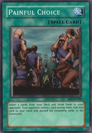 Painful Choice (SRL-EN049) - Spell Ruler (Worldwide English) Unlimited Spell Ruler (Worldwide English) Yugioh Single  Squirtle Squad Card Shop.