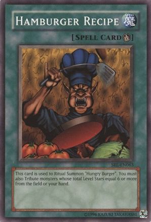 Hamburger Recipe (SRL-EN063) - Spell Ruler (Worldwide English) Unlimited Spell Ruler (Worldwide English) Yugioh Single  Squirtle Squad Card Shop.