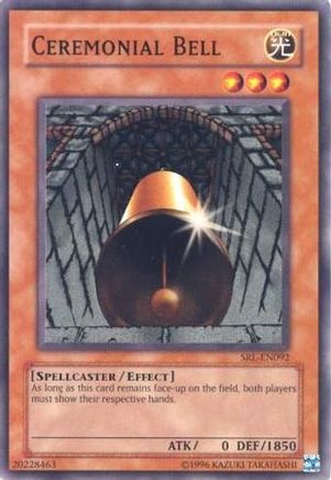Ceremonial Bell (SRL-EN092) - Spell Ruler (Worldwide English) Unlimited Spell Ruler (Worldwide English) Yugioh Single  Squirtle Squad Card Shop.