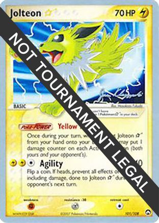 Jolteon Star - 2008 (Jason Klaczynski) 101  World Championship Decks - Rare World Championship Decks Pokemon Single  Squirtle Squad Card Shop.