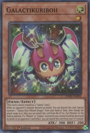 Galactikuriboh (PHHY-EN003) - Photon Hypernova 1st Edition Photon Hypernova Yugioh Single  Squirtle Squad Card Shop.