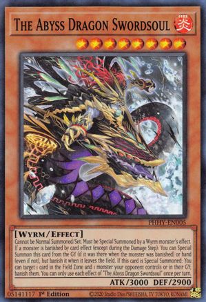 The Abyss Dragon Swordsoul (PHHY-EN005) - Photon Hypernova 1st Edition Photon Hypernova Yugioh Single  Squirtle Squad Card Shop.