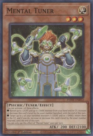 Mental Tuner (PHHY-EN012) - Photon Hypernova 1st Edition Photon Hypernova Yugioh Single  Squirtle Squad Card Shop.