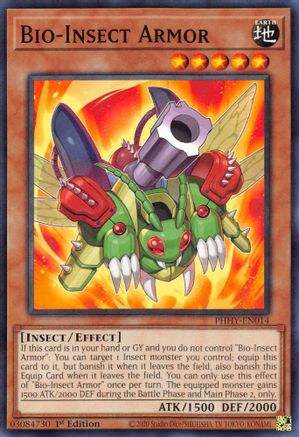 Bio-Insect Armor (PHHY-EN014) - Photon Hypernova 1st Edition Photon Hypernova Yugioh Single  Squirtle Squad Card Shop.