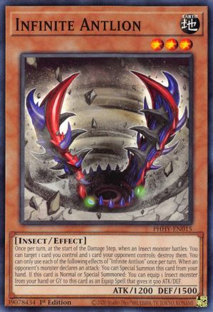 Infinite Antlion (PHHY-EN015) - Photon Hypernova 1st Edition Photon Hypernova Yugioh Single  Squirtle Squad Card Shop.