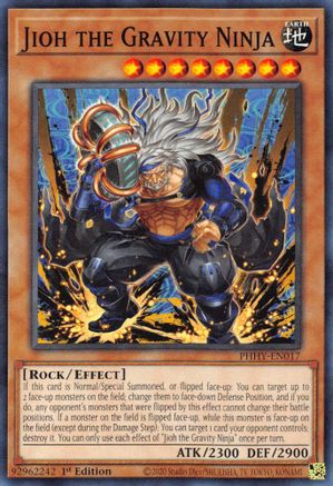 Jioh the Gravity Ninja (PHHY-EN017) - Photon Hypernova 1st Edition Photon Hypernova Yugioh Single  Squirtle Squad Card Shop.