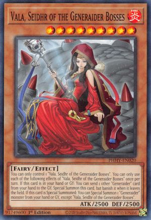 Vala, Seidhr of the Generaider Bosses (PHHY-EN020) - Photon Hypernova 1st Edition Photon Hypernova Yugioh Single  Squirtle Squad Card Shop.