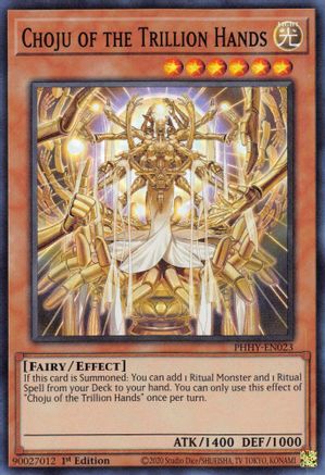 Choju of the Trillion Hands (PHHY-EN023) - Photon Hypernova 1st Edition Photon Hypernova Yugioh Single  Squirtle Squad Card Shop.