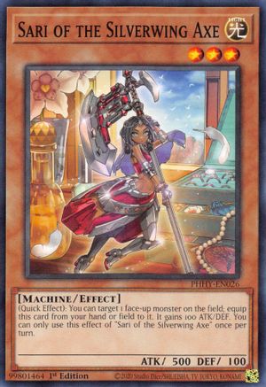 Sari of the Silverwing Axe (PHHY-EN026) - Photon Hypernova 1st Edition Photon Hypernova Yugioh Single  Squirtle Squad Card Shop.
