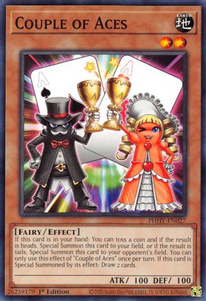 Couple of Aces (PHHY-EN027) - Photon Hypernova 1st Edition Photon Hypernova Yugioh Single  Squirtle Squad Card Shop.