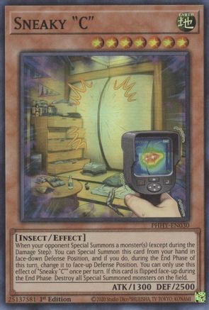 Sneaky "C" (PHHY-EN030) - Photon Hypernova 1st Edition Photon Hypernova Yugioh Single  Squirtle Squad Card Shop.