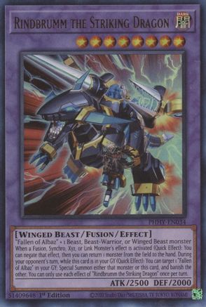 Rindbrumm the Striking Dragon (PHHY-EN034) - Photon Hypernova 1st Edition Photon Hypernova Yugioh Single  Squirtle Squad Card Shop.
