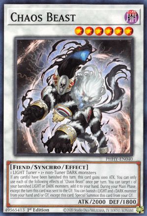 Chaos Beast (PHHY-EN040) - Photon Hypernova 1st Edition Photon Hypernova Yugioh Single  Squirtle Squad Card Shop.
