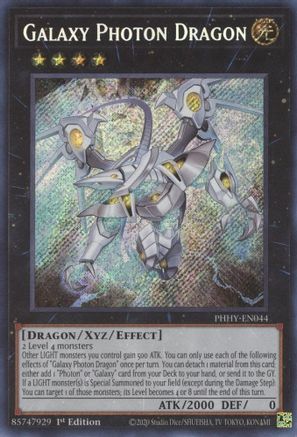 Galaxy Photon Dragon (PHHY-EN044) - Photon Hypernova 1st Edition Photon Hypernova Yugioh Single  Squirtle Squad Card Shop.