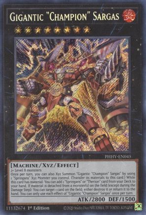 Gigantic "Champion" Sargas (PHHY-EN045) - Photon Hypernova 1st Edition Photon Hypernova Yugioh Single  Squirtle Squad Card Shop.