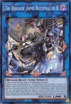 Tri-Brigade Arms Bucephalus II (PHHY-EN048) - Photon Hypernova 1st Edition Photon Hypernova Yugioh Single  Squirtle Squad Card Shop.