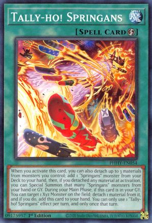 Tally-ho! Springans (PHHY-EN054) - Photon Hypernova 1st Edition Photon Hypernova Yugioh Single  Squirtle Squad Card Shop.