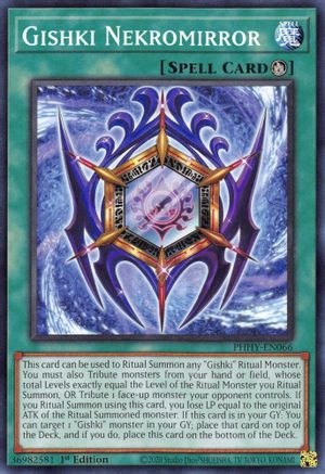 Gishki Nekromirror (PHHY-EN066) - Photon Hypernova 1st Edition Photon Hypernova Yugioh Single  Squirtle Squad Card Shop.