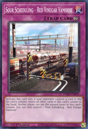 Sour Scheduling - Red Vinegar Vamoose (PHHY-EN079) - Photon Hypernova 1st Edition Photon Hypernova Yugioh Single  Squirtle Squad Card Shop.