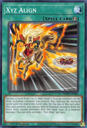 Xyz Align (PHHY-EN084) - Photon Hypernova 1st Edition Photon Hypernova Yugioh Single  Squirtle Squad Card Shop.