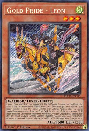Gold Pride - Leon (PHHY-EN086) - Photon Hypernova 1st Edition Photon Hypernova Yugioh Single  Squirtle Squad Card Shop.